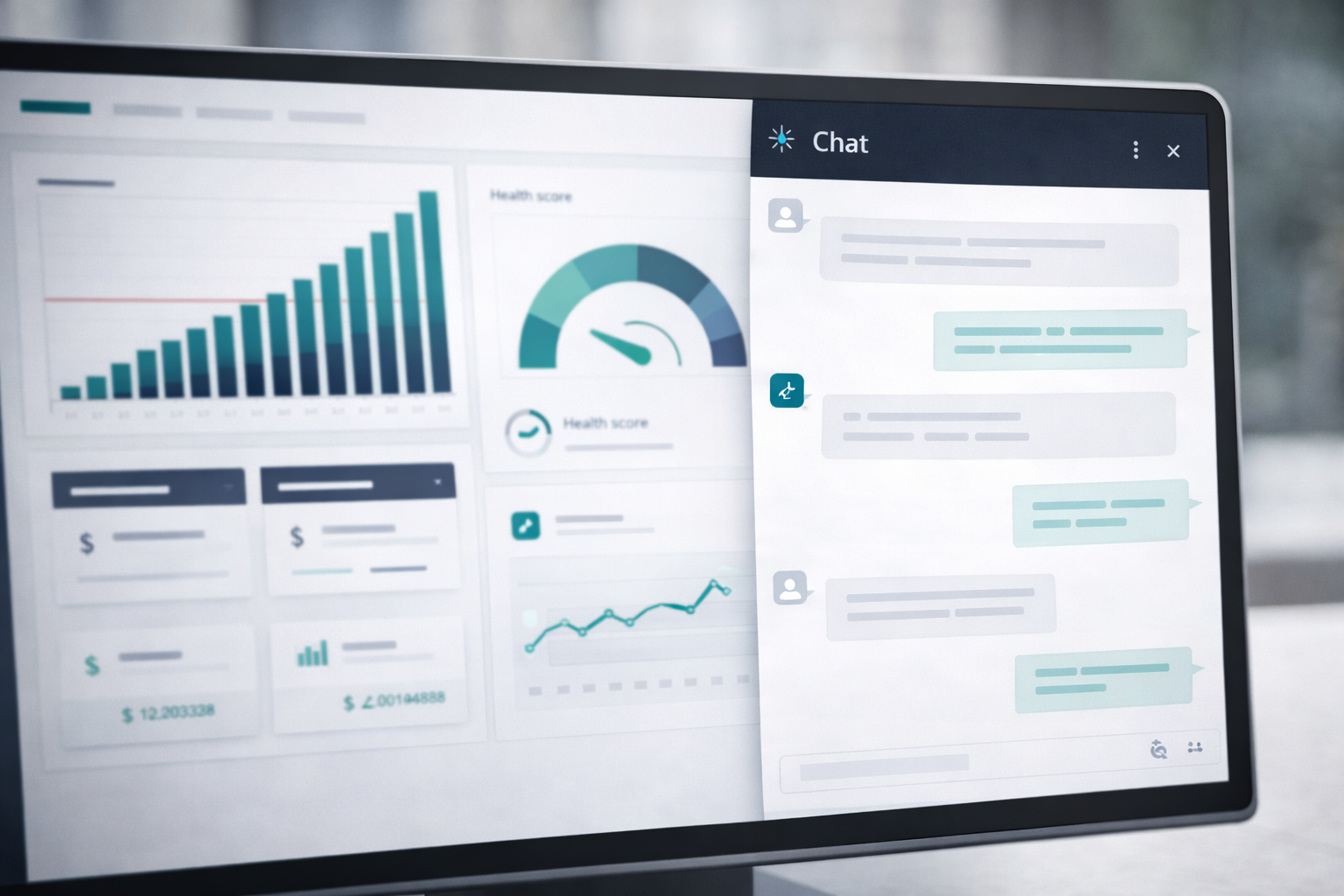AI chat assistant analyzing reserve study data